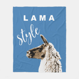 Lama Stil Fleecefilt