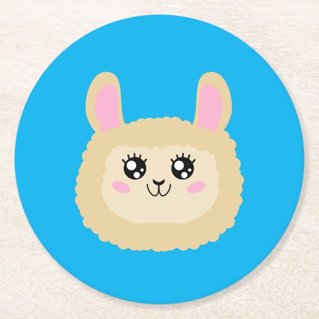Lama Underlägg Papper Rund (Framsidan)