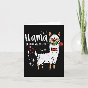 Lama Var Din Alla Hjärtans Dag Lama Män Pojkar Bar Kort