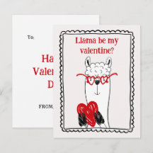 Lama Vid Min Alla Hjärtans Dag Roligt Barn Valenti