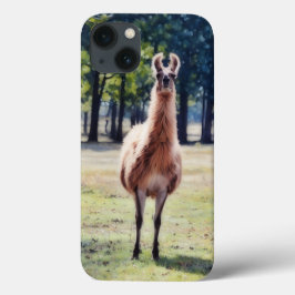 Lama Vild Söt Djur Konst Telefonfodral