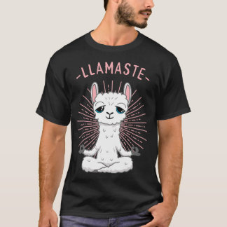 Lama Yoga Namaste Tee Pilates Yoga Alpaka Älskare