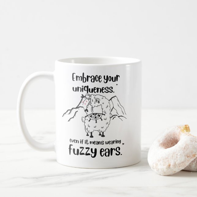 lamacitat kaffemugg (Med munk)