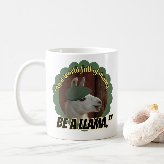 lamacitat kaffemugg (Med munk)
