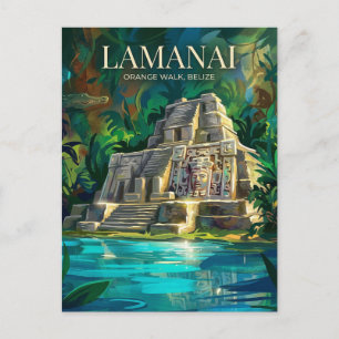 Lamanai Mayaruiner Belize Vykort