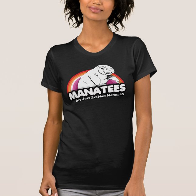 LAMANTINER ÄR BARA LESBISKA HAVSFRÖKNAR T SHIRT (Framsida)