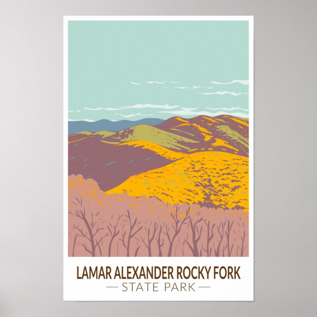 Lamar Alexander Rocky Fork State Park Tennessee  Poster (Framsidan)