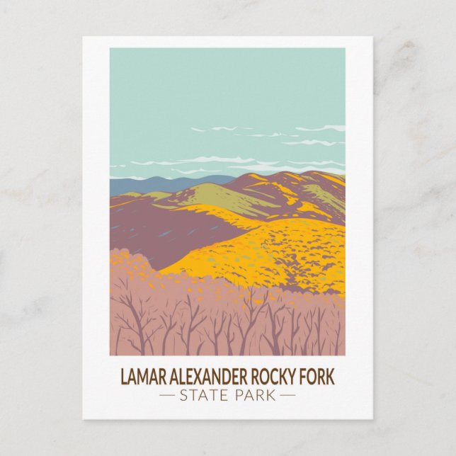 Lamar Alexander Rocky Fork State Park Tennessee Vykort (Framsida)