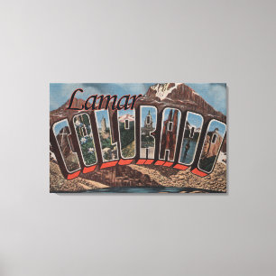 Lamar ColoradoLarge brev ScenesLamar, CO Canvastryck