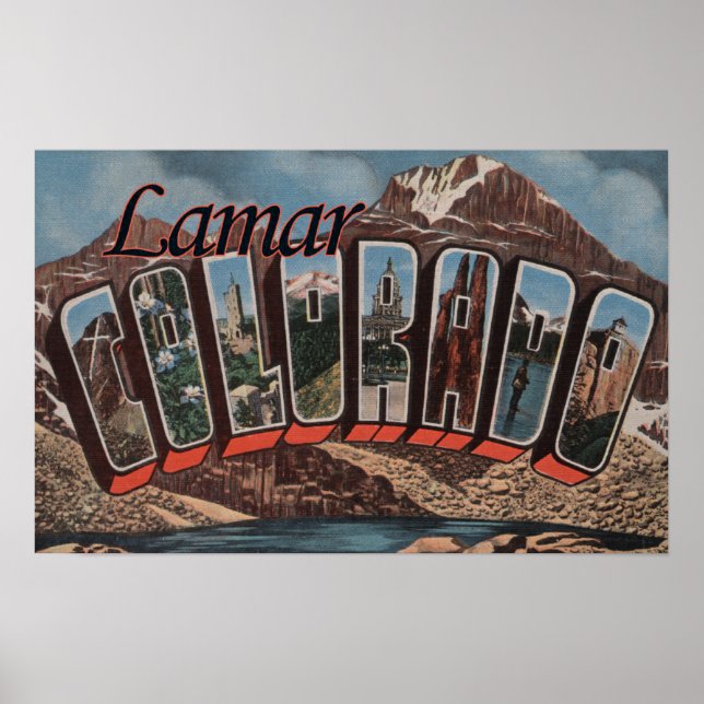 Lamar, ColoradoLarge Brev ScenesLamar, CO Poster (Framsidan)
