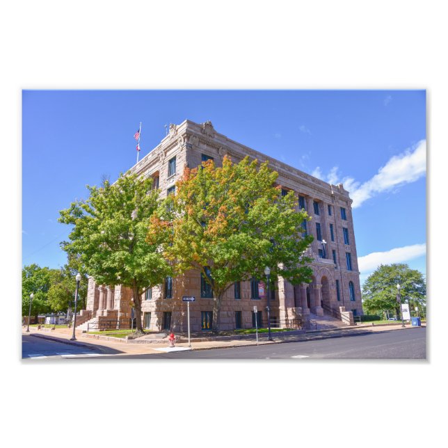 Lamar County Courthouse, Paris, Texas Fototryck (Framsidan)