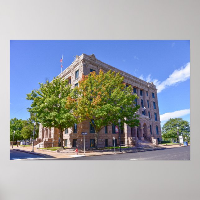 Lamar County Courthouse, Paris, Texas Poster (Framsidan)