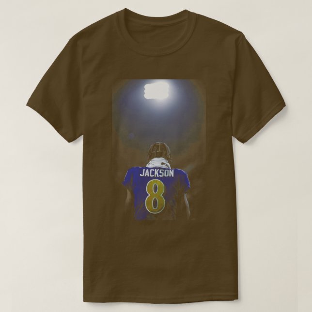 Lamar Jackson 1 T Shirt (Design framsida)
