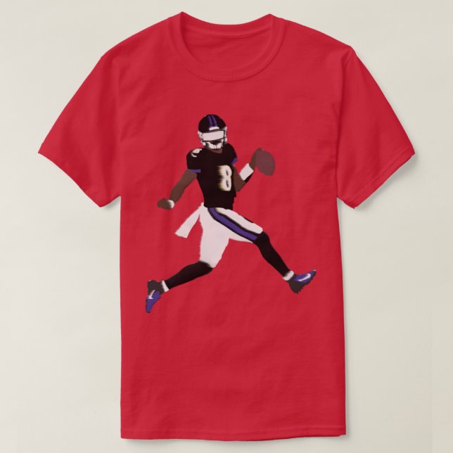 Lamar Jackson Ravens T Shirt (Design framsida)