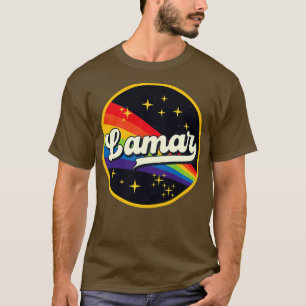 Lamar Rainbow in Space Vintage Stil T Shirt