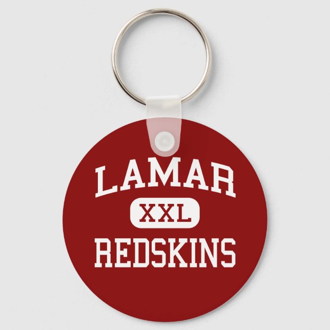 Lamar - Redskins - High School - Houston Texas Nyckelring (Framsida)