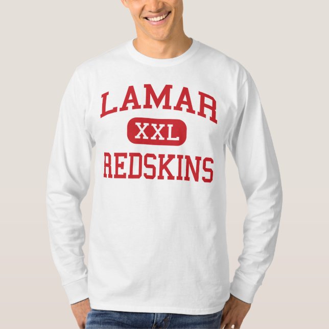 Lamar - Redskins - högstadium - Houston Texas Tröja (Framsida)