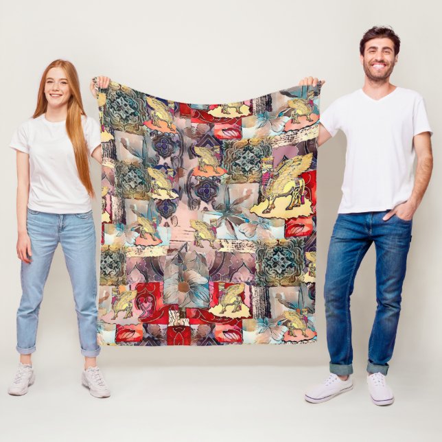 Lamassu Art Fleece Blanket (På plats)
