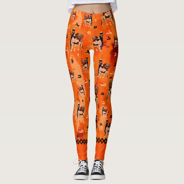 Lamassu och Alphabet Leggings (Framsida)