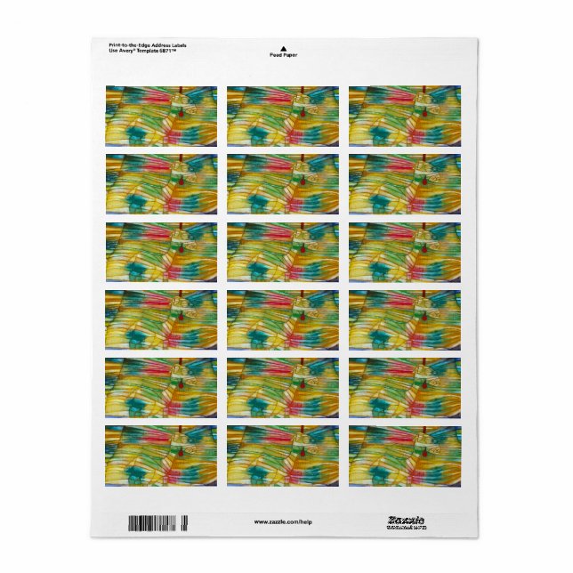 Lamb, 1920 av Paul Klee Adressetikett (Helt Ark)