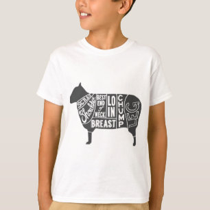 Lamb Butcher-diagram T Shirt