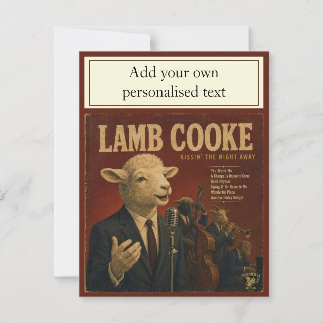 Lamb Cooke-album: en parodi Inbjudningar (Framsida)