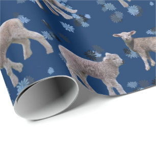 Lamb Frenzy Wrapping Papper (flottan) Presentpapper