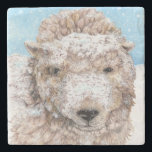 Lamb i Snö Stenunderlägg<br><div class="desc">Lamb i Snö</div>