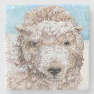 Lamb i Snö Stenunderlägg