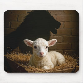Lamb In a Manger With Lion Shadow Musmatta