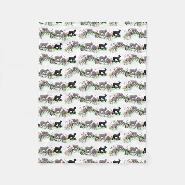 Lamb Meadow Fleece Blanket (välj färg) (Framsidan)