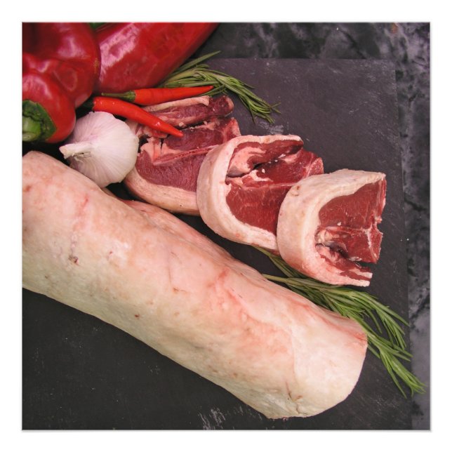 Lamb med chili fototryck (Framsidan)