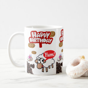 Lamb Mugg Grattis på födelsedagen Mugg