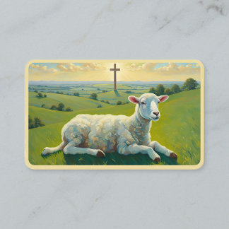 Lamb- och Kor-Heliga-kortet Visitkort