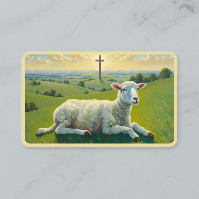 Lamb- och Kor-Heliga-kortet Visitkort (Skapare uppladdad)
