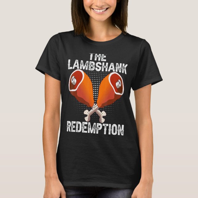 Lamb Shank Redemption Pesach Seder Plate Bit T Shirt (Framsida)