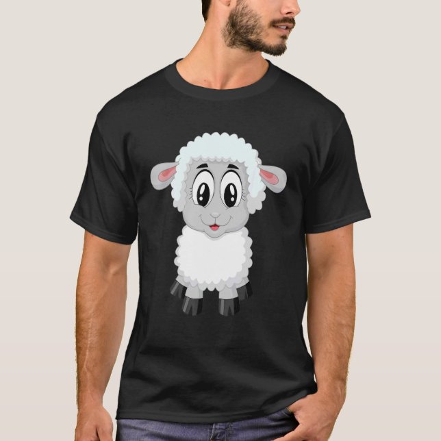 Lamb Sheep Children's Påsk T Shirt (Framsida)