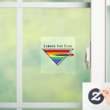 Lambda Car Club Logotyp fönsterdekal