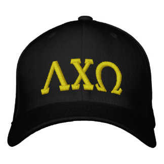 Lambda Chi Omega Flexfit Hat Broderad Keps