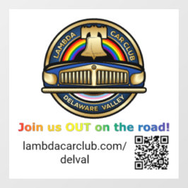 Lambda DelVal Window Cling 5x5