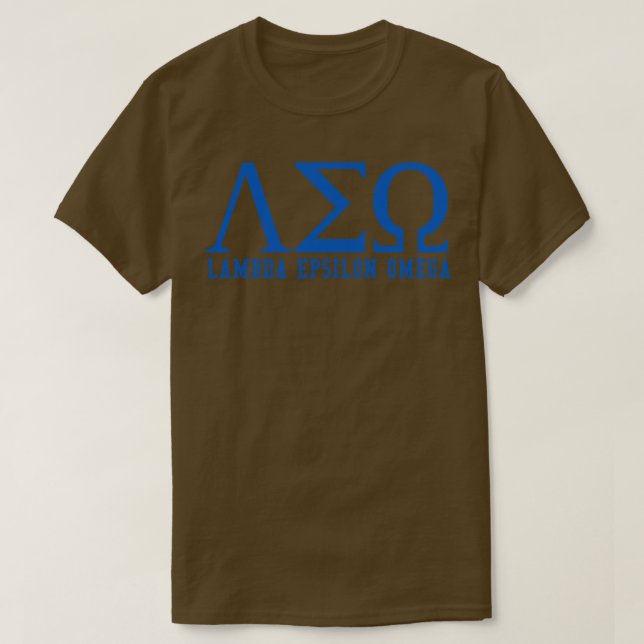 Lambda Epsilon Omega T Shirt (Design framsida)