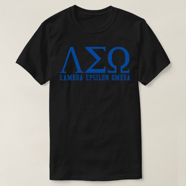 Lambda Epsilon Omega T Shirt (Design framsida)