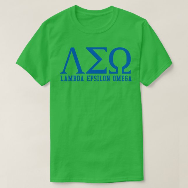 Lambda Epsilon Omega T Shirt (Design framsida)