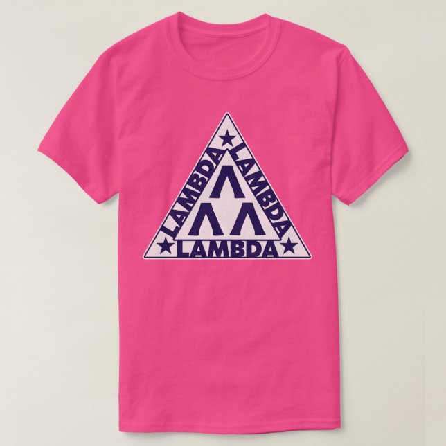 LAMBDA LAMBDA LAMBDA Triangle Symbol T Shirt (Design framsida)