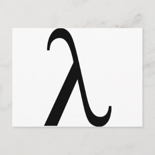 lambda Symbol Vykort