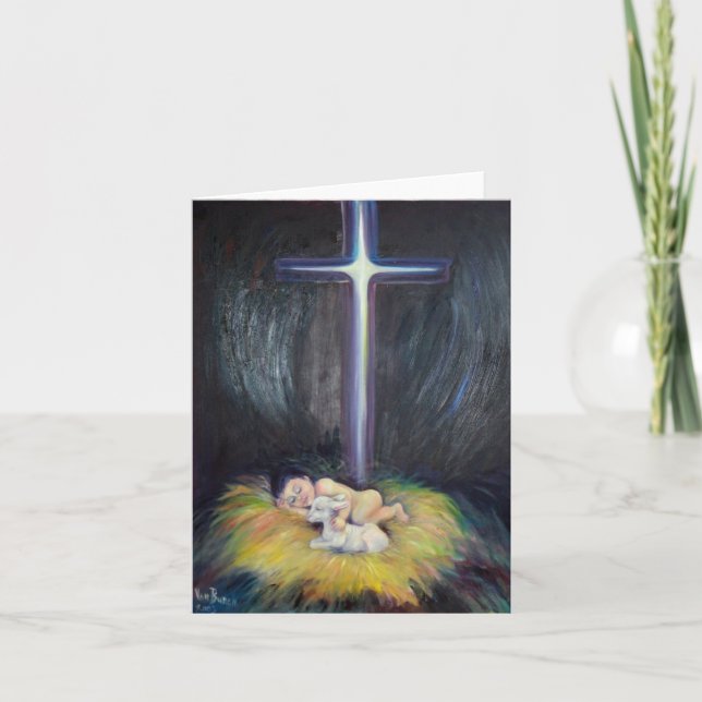 Lamben av guden helgkort (Framsida)