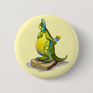 Lambeosaurus står på en . knapp