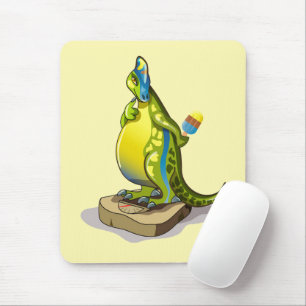 Lambeosaurus står på en . musmatta