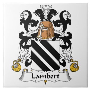 Lambert familjvapensköld kakelplatta