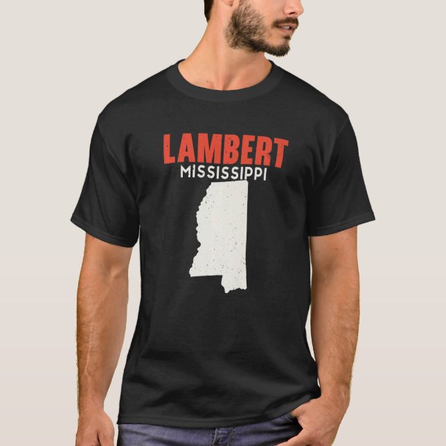 Lambert Mississippi USA State America Travel Missi T Shirt (Framsida)